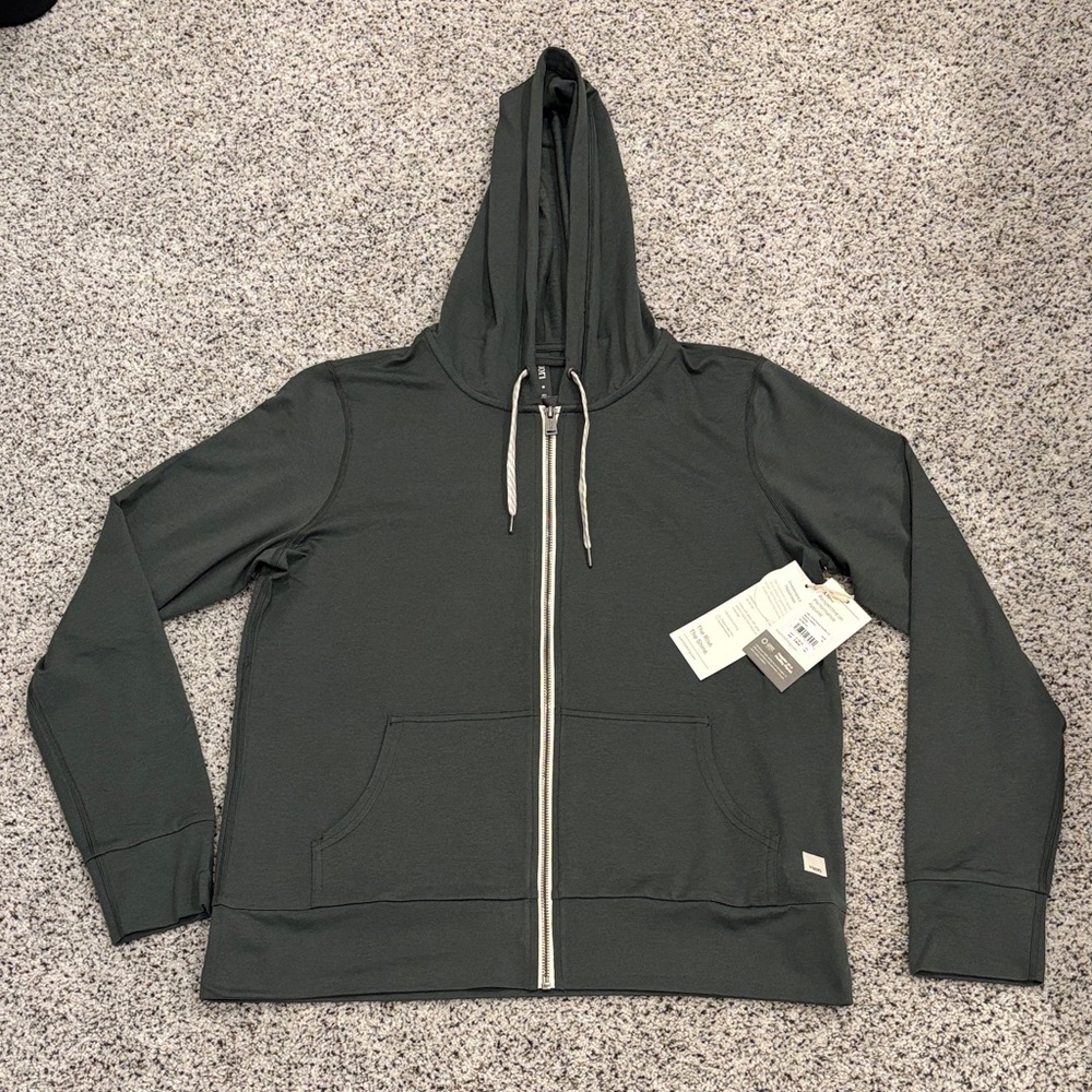 NWT Vuori  halo performance hoodie 2.0, womens, marsh green